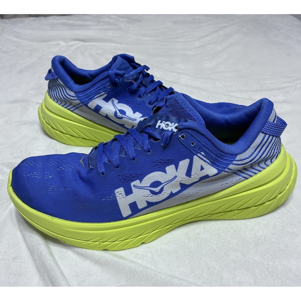 Hoka One One Carbon X 1102886-ABEP Men's Size 11 Blue Yellow Hoka Sneakers